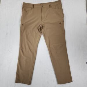 Magellan Outdoors Water Repel Pants Mens 40x32 (Fit 43x32) Brown Fishing Hiking